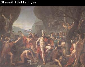 Jacques-Louis  David Leonidas at Thermopylae (mk05)